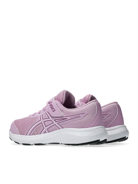 Gel-contend 9 Ps Kids Sports Shoes Running with Hoop & Loop Closure Lilac