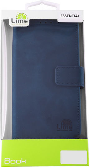 Lime Book Synthetic Leather / Silicone / Leather Blue (Galaxy S25)