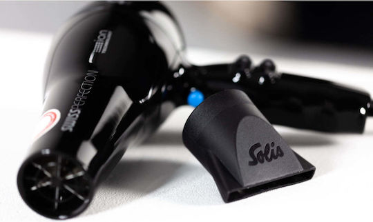 Solis Perfection Ionic Professionell Haartrockner mit Diffusor 2300W Black