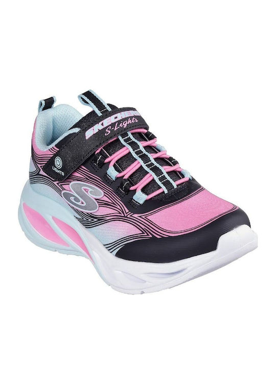 Cosmic Glow Kids Sneakers with Scratch & Lights Multicolour