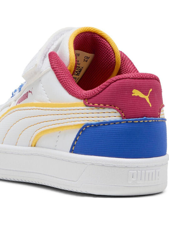 Caven 2.0 Kids Sports Shoes Running With Hoop & Loop Closure White