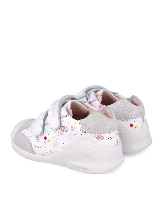Kinder Sneakers Anatomisch mit Klettverschluss Weiß