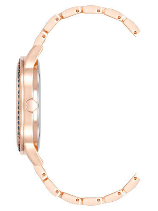 Juicy Couture Γυναικείο Ρολόι 38mm Μπαταρίας με Μπλε Μεταλλικό Μπρασελέ