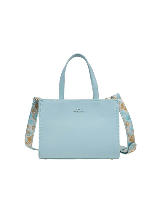 Verde Women's Bag Shoulder Light Blue