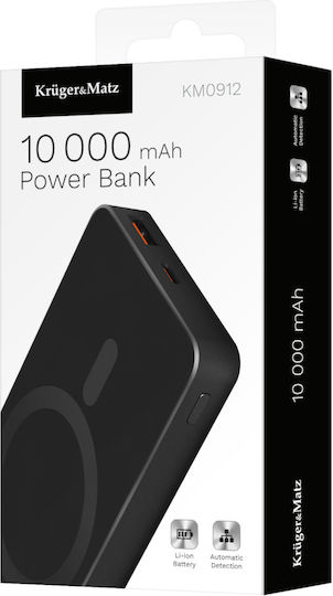 Baterie Externă MagSafe 10000mAh 18W Power Delivery Încărcare Rapidă Neagră