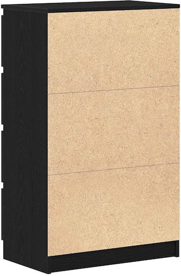 Συρταριέρα Креватокамарас Дървена с 4 чекмеджета Black Oak 60x35x98.5бр