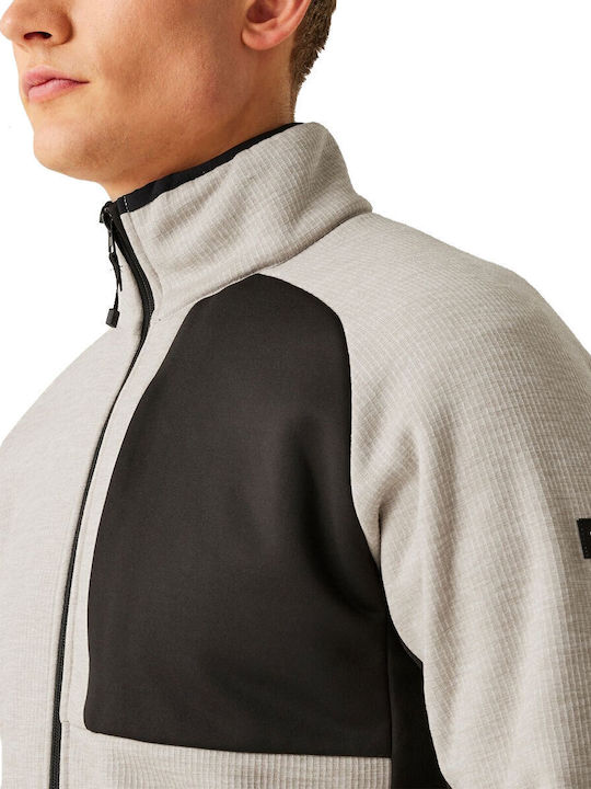 Full Cardigan Fleece pentru Bărbați Gri