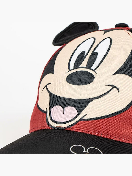 Cerda Palarie Copii Jockey Din Tesatura Mickey Roșie