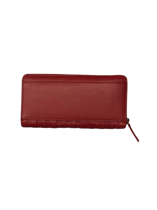 Guy Laroche Small Leather Women's Wallet with RFID Red