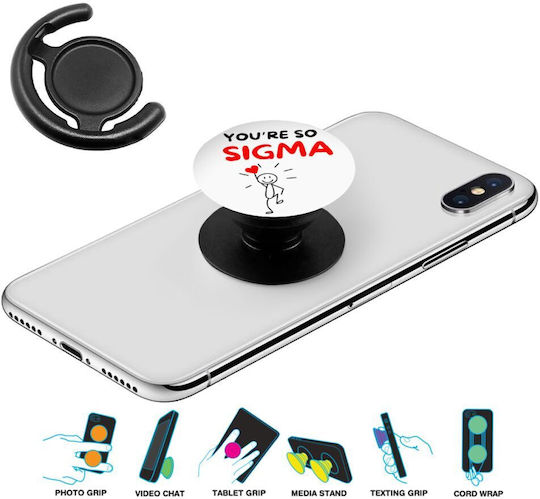 Sigma Поставка за телефон за Свети Валентин Черна мобилна ръкохватка
