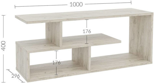 Έπιπλο Τηλεόρασης Eden Δρυς Μ100xΠ29.6xΥ40cm