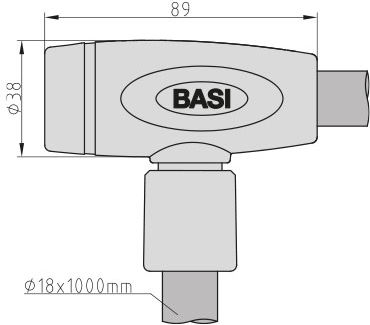 Lacăt spirală Basi Zr 306, 1 metru