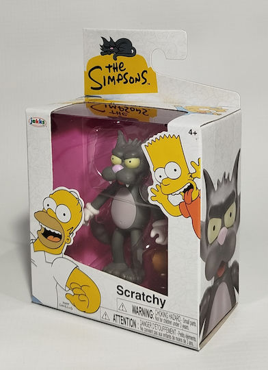 Jakks Pacific Miniature Toy Simpsons Scratchy Cat Scratchy the Cat 6.35cm