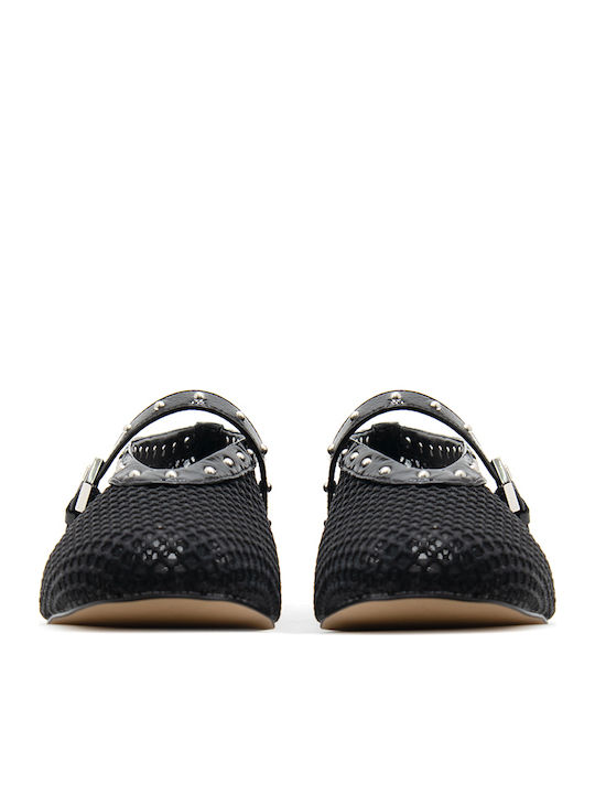 Carrano Leather Ballerinas Black