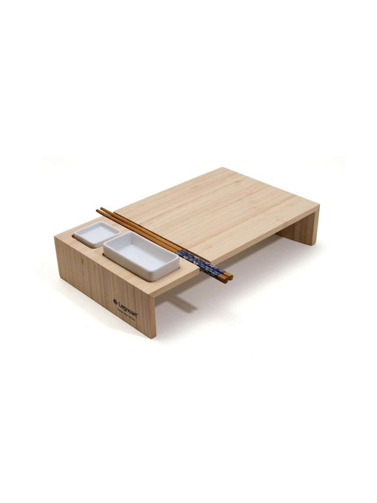 LegnoArt Platou de Servire pentru Sushi Lemn 30x20x5buc 1buc