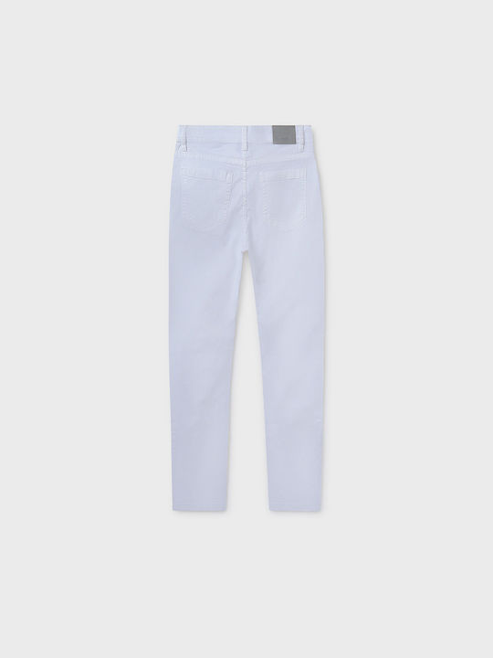 Mayoral Kids' Pants white Slim Fit