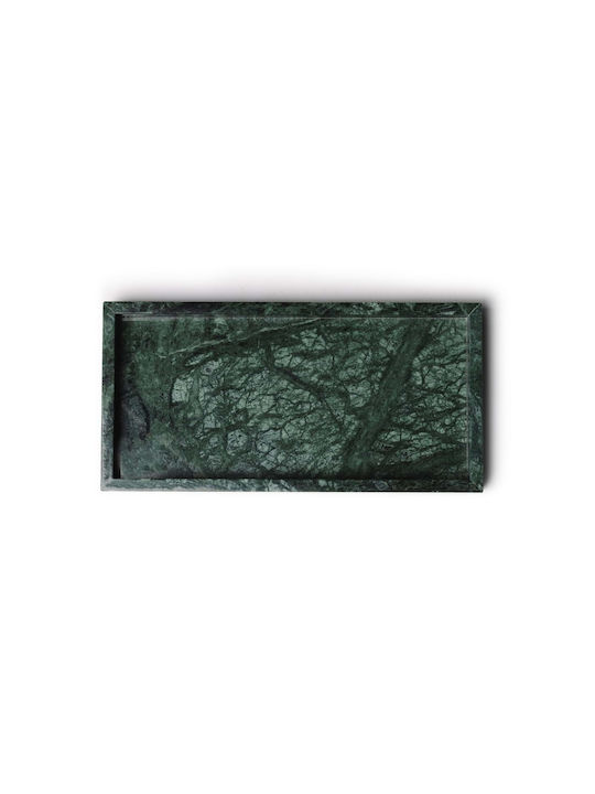 Design Is This Stein Rechteckig Serviertablett in Grün Farbe 30x15cm 1Stück