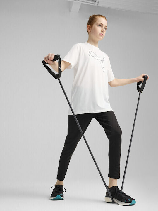 Kids Legging Sports Cropped Black ESS