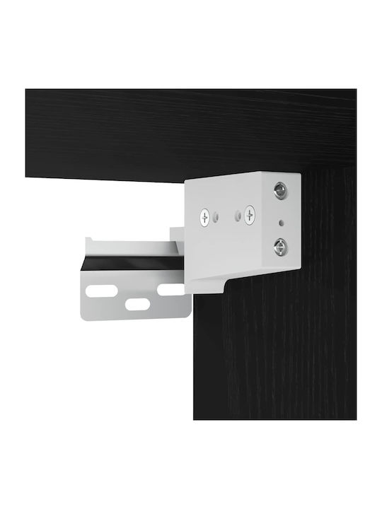 vidaXL Bathroom Mirror made of Stainless Steel with Shelf & Cabinet 60x21cm Black