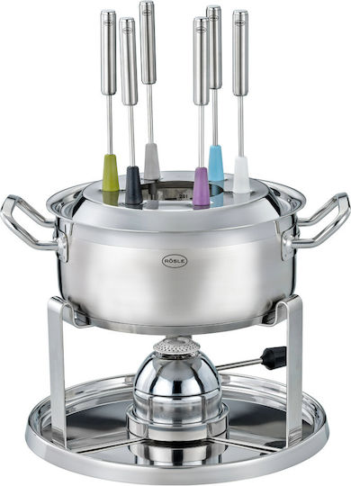 Rosle Vas pentru Fondue Electric din Oțel Inoxidabil Gri 20x20x20buc