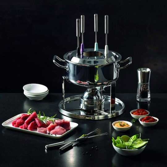 Rosle Vas pentru Fondue Electric din Oțel Inoxidabil Gri 20x20x20buc