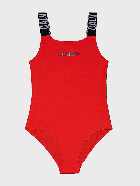 Calvin Klein Детски Бански Една част Red Calvin Klein Детски Бански Една част Red