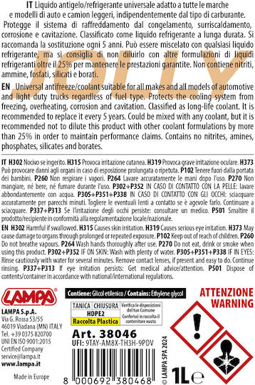 Lampa Ready for Use Engine Coolant for Car G11 / G12+ / G12++ / G13 -40°C 1lt