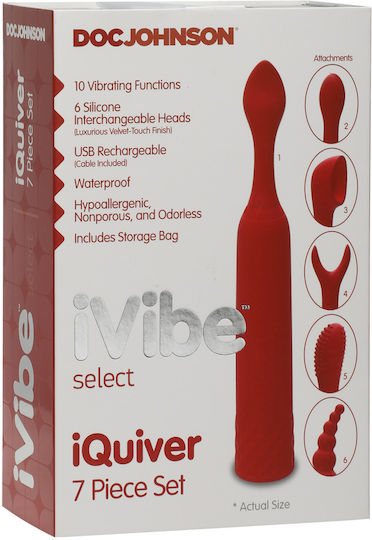 Doc Johnson iQuiver iVibe Select Σετ Red Velvet