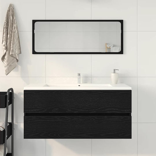 vidaXL Countertop without Sink L100xW38.5xH45cm Black Oak
