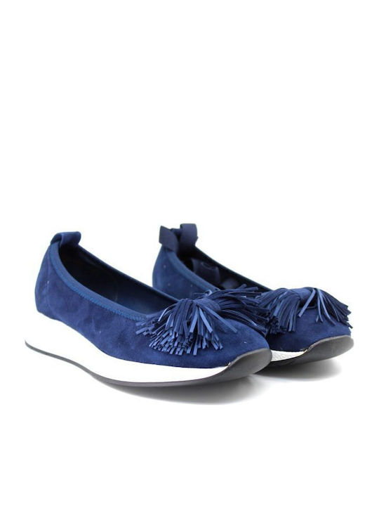 Anatomic Leather Ballerinas Blue