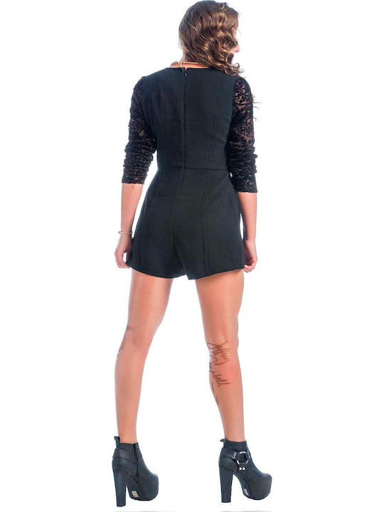Women's One-piece Shorts Black