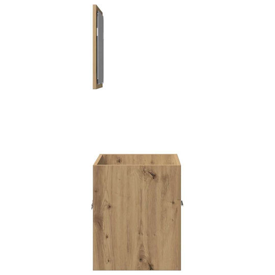 vidaXL Waschtisch ohne Waschbecken mit Spiegel L41xB46xH38.5cm Coffee