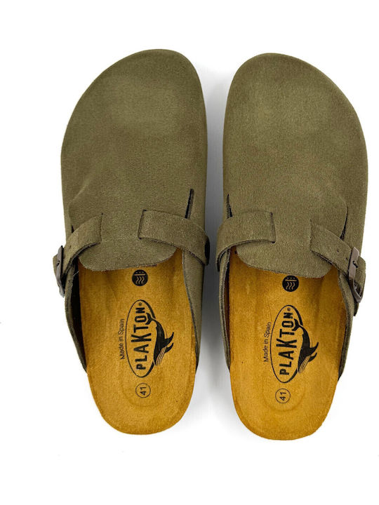Men's Leather Slippers Afelpado Grueso TREBOL