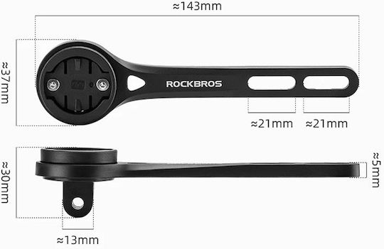 Universal Aluminum Handlebar Mount Speedometer Light Rockbros 29210012002