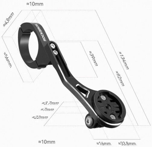 Extended Bike Mount Garmin Edge Magene Rockbros 29210015001