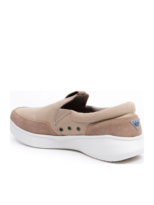 Συνθετικό Δέρμα Ανδρικά Slip-On Μπεζ