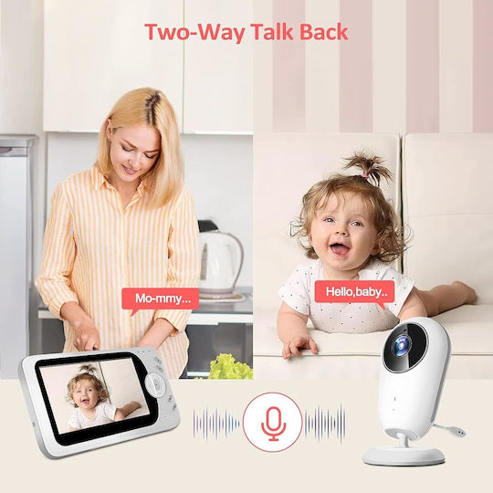 SuperBaby Ασύρματη Ενδοεπικοινωνία Μωρού με Αμφίδρομη Επικοινωνία & Νανουρίσματα
