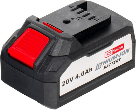 Raider R20 Τροχός 125mm Μπαταρίας με Ρύθμιση Στροφών 1x4Ah