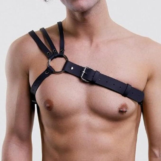 SMD Centurion, Strap Harness from Vegan Leather BDSM Accessory in Black Color