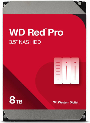 Western Digital Red Pro 8TB HDD Hard Drive 3.5" SATA III 7200rpm with 256MB Cache for NAS WD8005FFBX