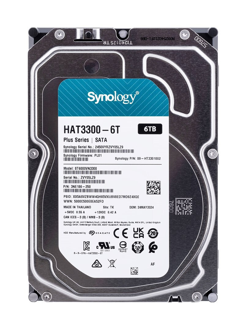 Synology Plus 6TB HDD Σκληρός Δίσκος 3.5