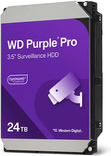 Western Digital 24TB HDD Hard Drive 3.5" SATA III 7200rpm with 512MB Cache for Recorder WD240PURP