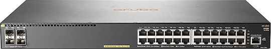 HP Aruba 2930F 24G PoE+ 4SFP+ Managed L3 PoE+ Switch with 24 Gigabit (1Gbps) Ethernet Ports and 4 SFP Ports