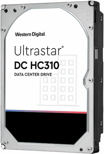 Western Digital Ultrastar DC HC310 7K6 4TB Хард диск Σκληρи дискове 3.5" SATA III 7200обороти в минута с 256МБ Кеш за NAS / Server HUS726T4TALE6L4 0B36040