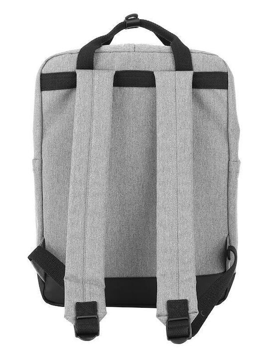 Himawari Αδιάβροχη Τσάντα Πλάτης για Laptop 15" σε Γκρι χρώμα 1085B-10