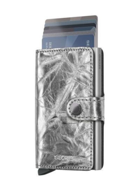 Miniwallet Ανδρικό Πορτοφόλι με RFID Ασημί