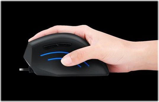 Perixx Perimice 508 Wired Ergonomic Mouse Black