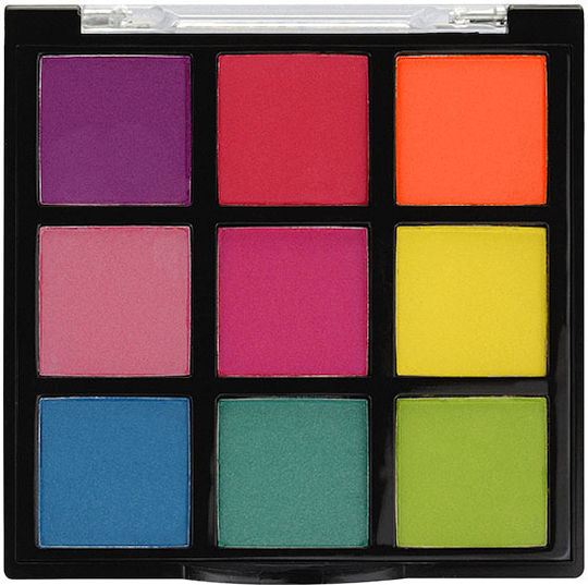 Lollis Beauty Make Up Eye Shadow Palette in Solid Form Bright Neon