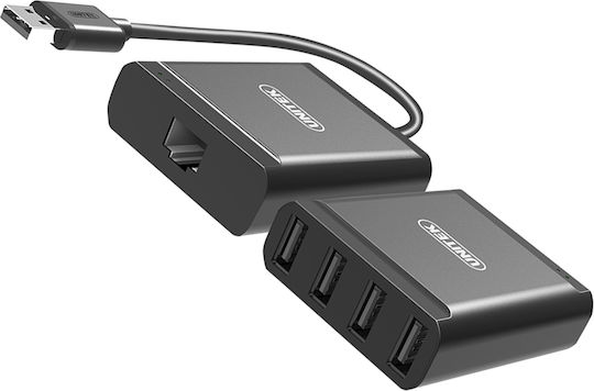 Unitek RJ45 Hub 4 Θυρών USB 2.0 με σύνδεση USB-A / Ethernet