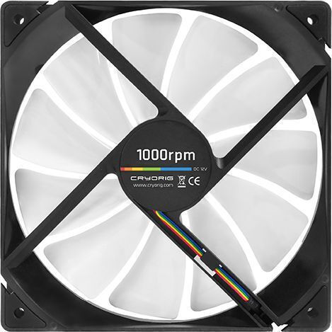 Cryorig QF140 Silent Case Fan (1000rpm / 42.1cfm) Χωρίς Led Φωτισμό και Σύνδεση 4-Pin PWM